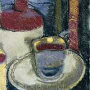 Jug and Saucer pastel